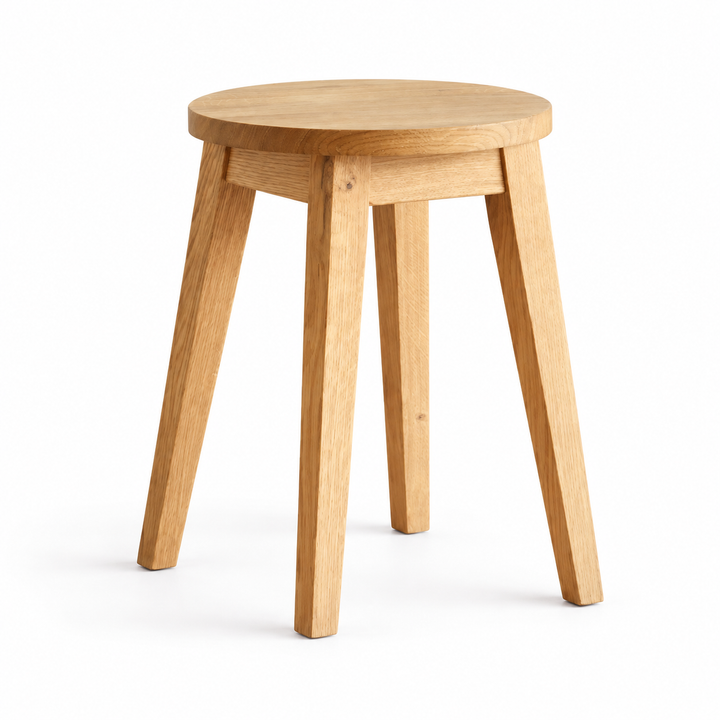 ROUND STOOL| שרפרף עגול מעץ מלא
