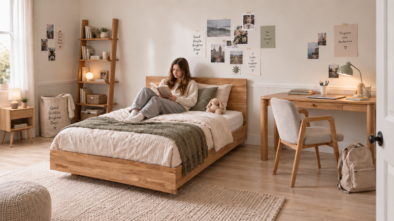 איך לבחור מיטה וחצי מעץ שתתאים לחדרי נוער