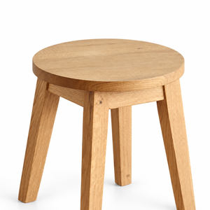 ROUND STOOL| שרפרף עגול מעץ מלא